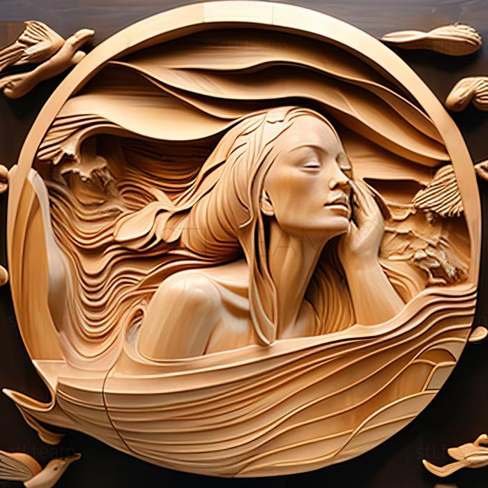 3D модель Кей Крейн, американская художница. (STL)